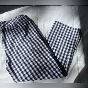 Banana Republic Women’s Checkered Mad Men Cropped Pants cotton